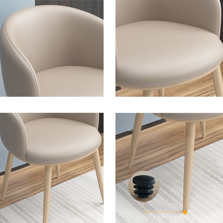 Glam 16.5" Wide Arm Chair Parsons Dining Chair for Dining Room