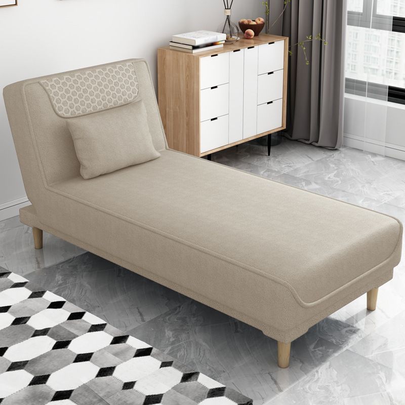 Armless Chaise Lounge Solid Color Chaise Lounge Couch with Cushioned