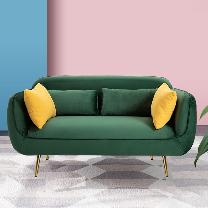 30" Wide Scandinavian Sofa Bed Fabric Cushions Seating with Pillows