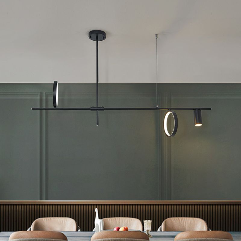 Colgante nórdico de la isla múltiple de la isla de metal múltiple para el comedor