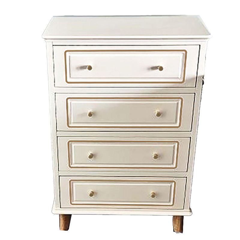 Contemporary Blue/ White Wooden Rectangle Accent Chest with Drawers
