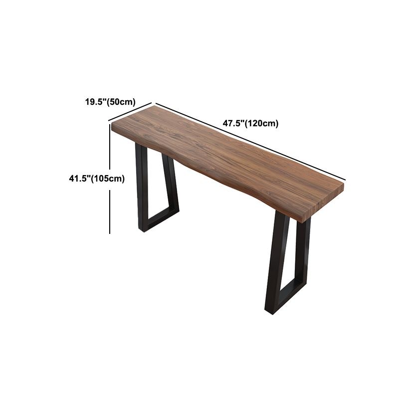 Industrial Counter Height Set 1/2/3 Pcs Solid Wood Bar Table and Stools