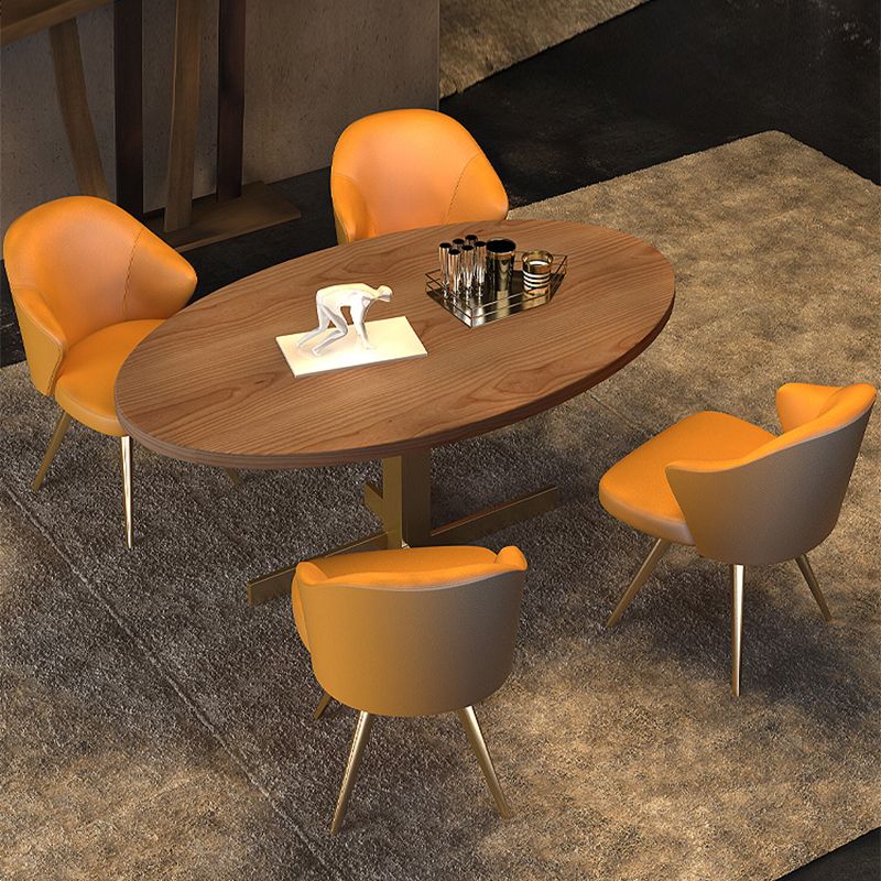 Chaise de salle à manger en métal de style contemporain, chaise latérale à oreilles pour cuisine