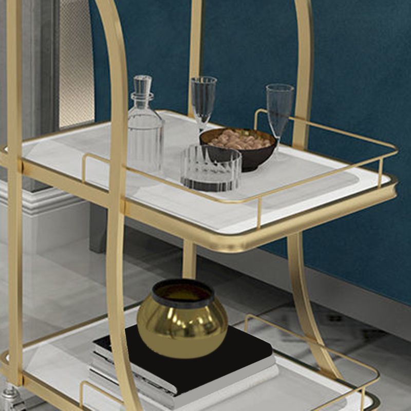 Contemporary Prep Table Rolling Rectangle Metal Prep Table for Kitchen