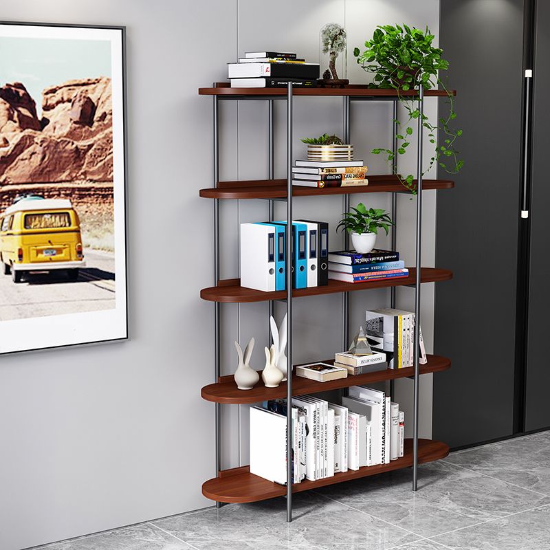 Etagere Bookcase Scandinavian Open Back Bookshelf with Shelves