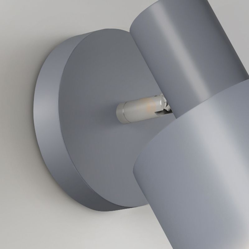 Polished Finish Single Modern Wall Mounted Sconce Metal LED Wall Light
