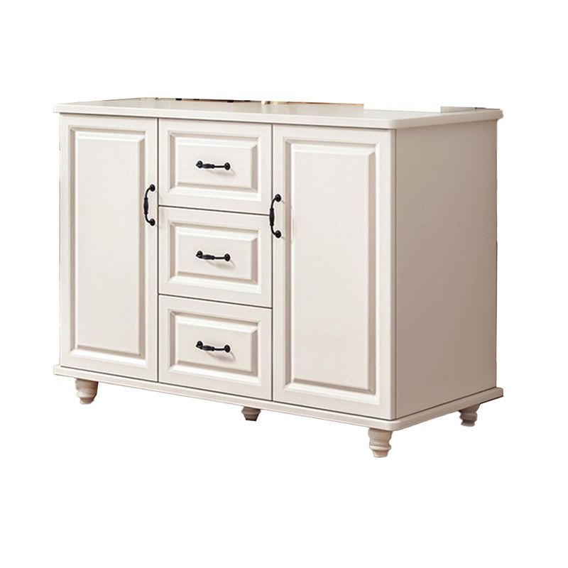 Mid-Century Modern Accent Cabinet Square Storage Cabinet with Drawer