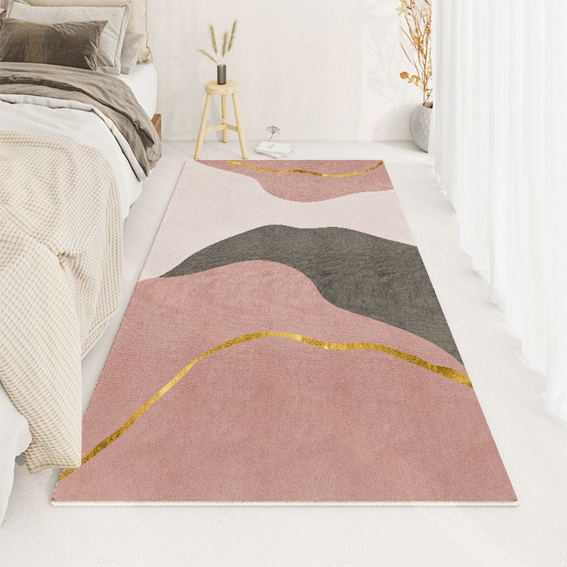 Zwart modern tapijt kneeftje kleur tapijt wasbaar tapijt voor woonkamer