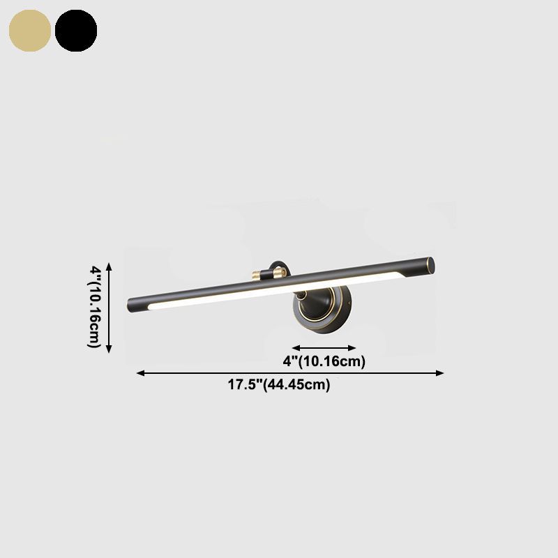 In stile postmoderno a forma lineare wall doconce metallo 1 luce sconce per bagno