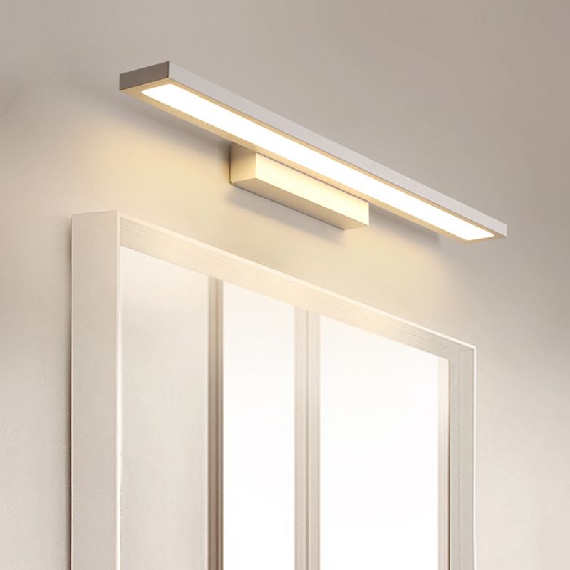 Rectangle Vanity Lighting Fixtures Modern Minimalist Style Metal Vanity Sconces