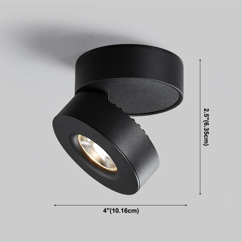 Nordic Modern LED Surface montées Downlight Réglable Cylindrique Surface à cheval réglable Plafond