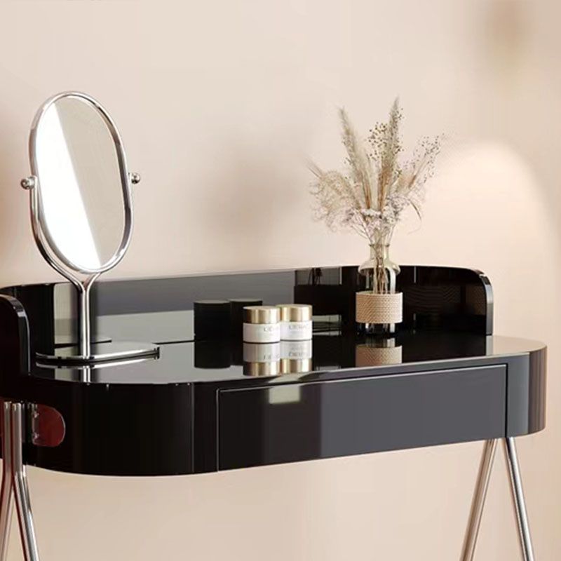 Contemporary Vanity Dressing Table 1 Drawer Black/White Vanity Tables