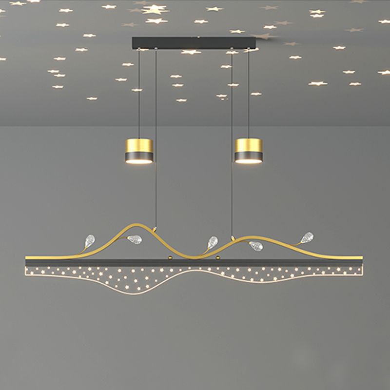 Contemporary Style Cylinder Island Lighting Metal Island Lighting Fixtures