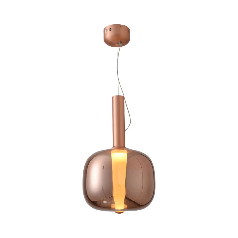 Glazen slanke nekfleshangingslamp Minimalistisch 1 kop hanglampje kit