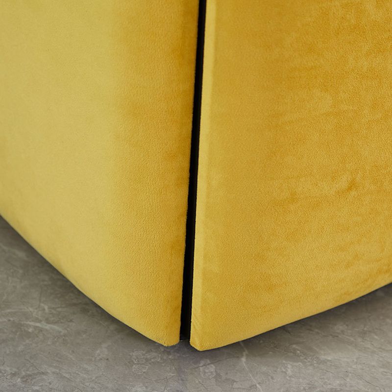 Modern Velvet Target Pouf Plain Square with Storage Stain Resistant Storage Ottoman
