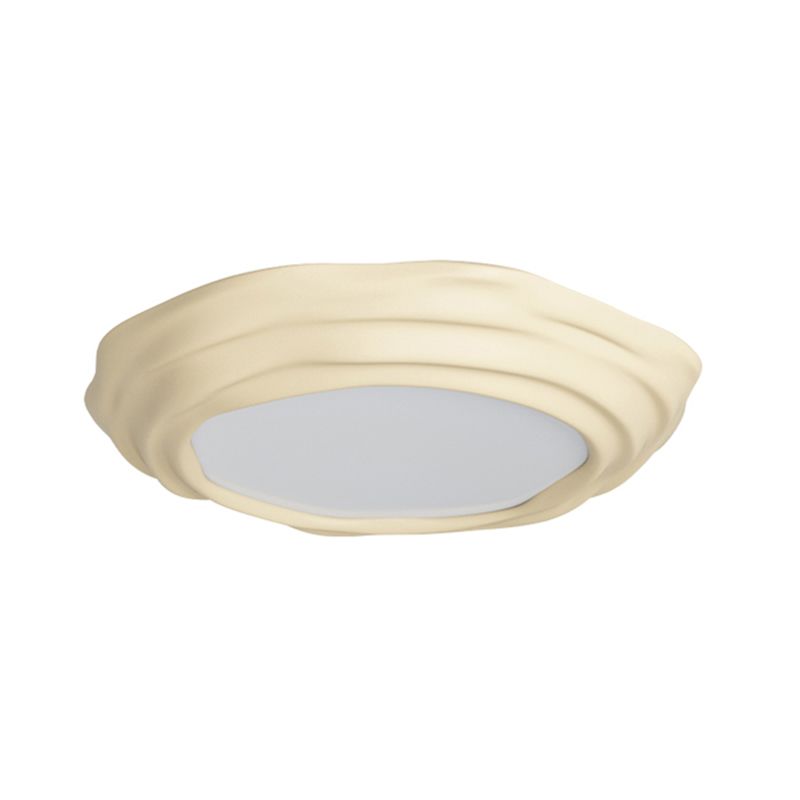 Nordic Style Flush Mount Ceiling Light Fixture with Resin for Bedroom