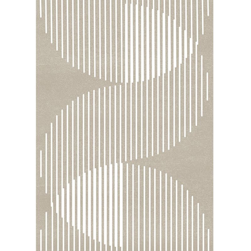 Apricot Abstract Indoor Carpet Polyester Minimalist Rug Anti-Split for Home Decoration