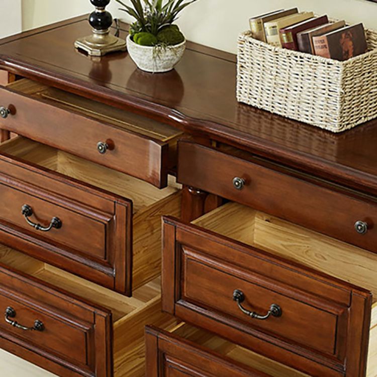 Traditional Storage Chest Solid Wood Dresser with 3/4/6/7/9 Drawers