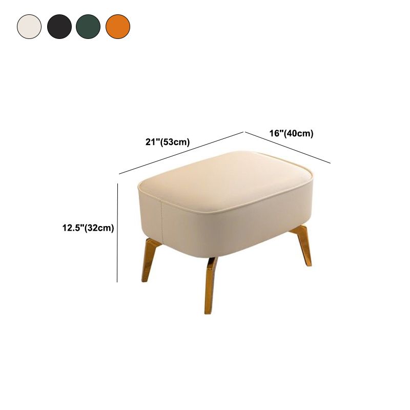 Modern Rocking Chair Ottoman Golden Legs Rocker Chair with Pillow