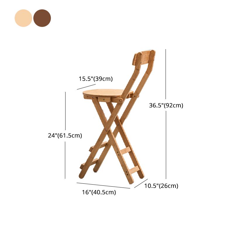 Nordic Style Armless Wood Barhocker Klapphocker für Esszimmer