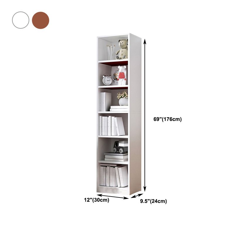 Multiple Colors Modern Style Bookshelf Engineer Wood Bookcase