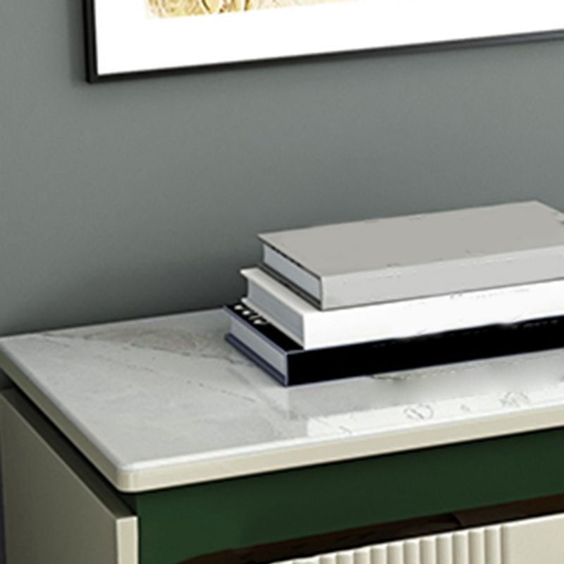 Contemporary Wooden Chest Bedroom Vertical Storage Chest with Drawers