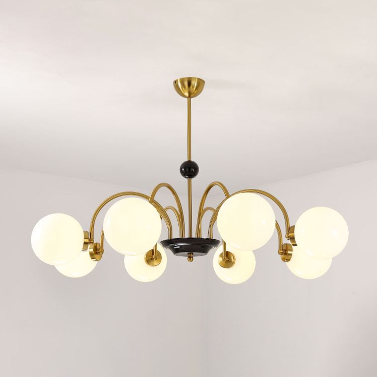 Modern Dining Room Lighting Glass Chandelier Light Fixtures Cafe Restaurant Hanging Chandelier