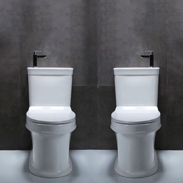 Floor Mounted Toilet One-Piece Toilet Modern Siphon Jet Flush Toilet