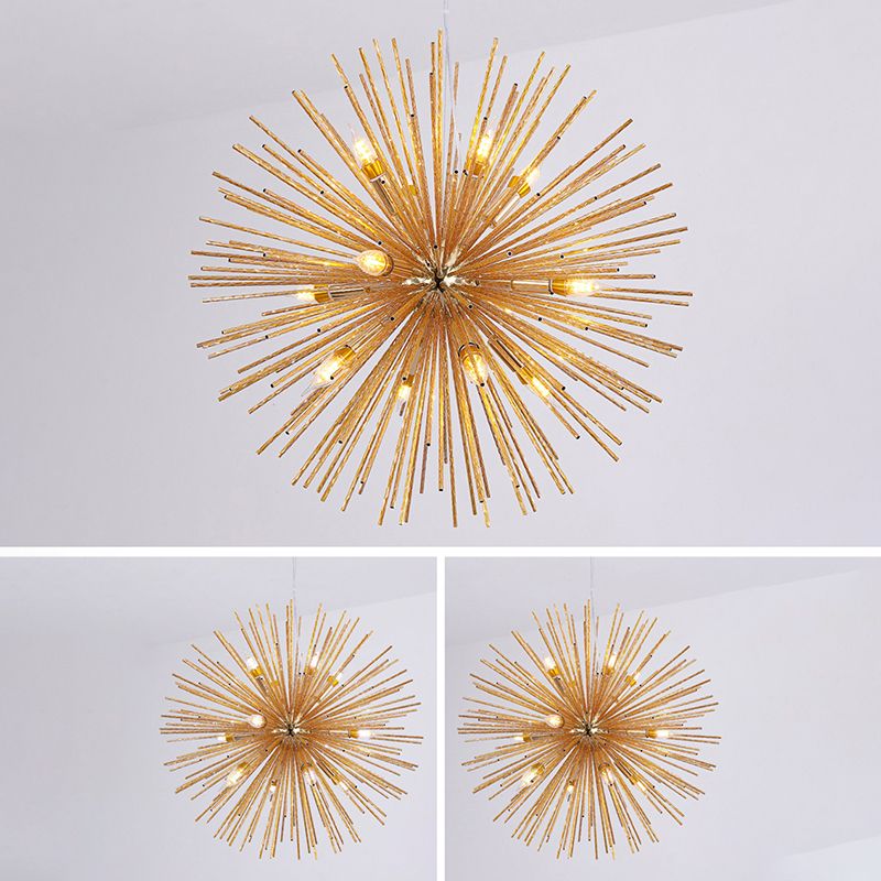 Luce a ciondolo riccoso in stile postmoderno Metal 8 lampadari il lampadario sospeso