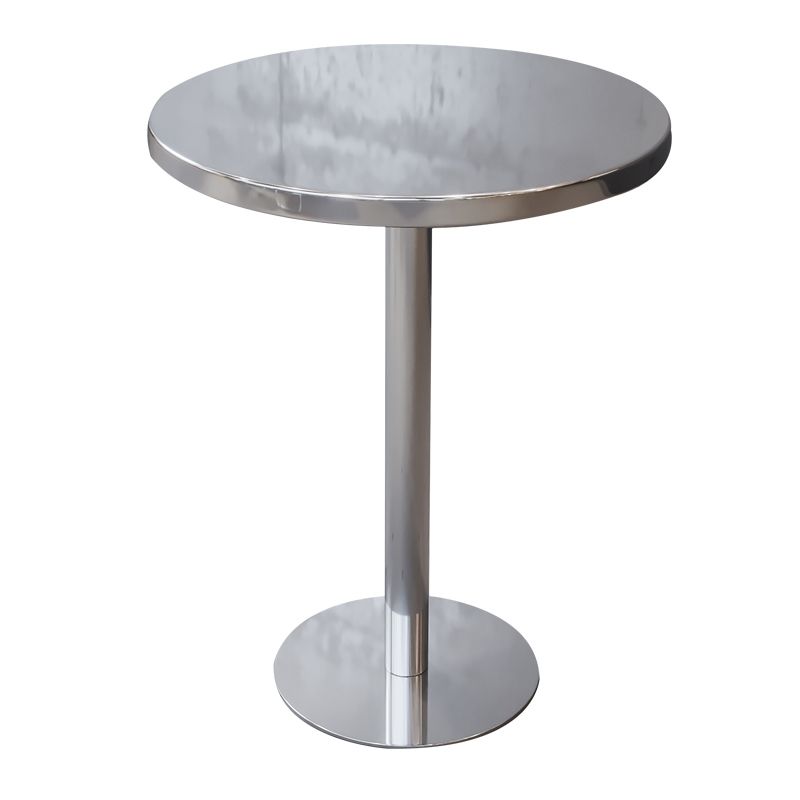 Industrial Style Dining Table Stainless Steel Dining Site Table for Home