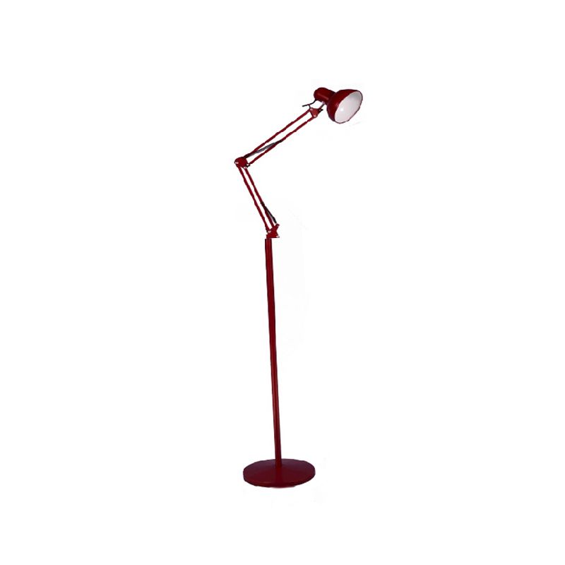 1 Light Bowl-Shaped Floor Lamp Contemporary Metal Standard Lamps for Living Room