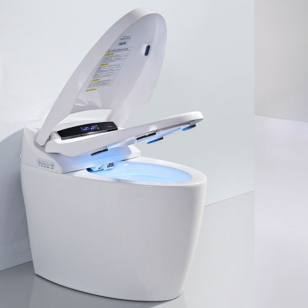 Modern One Piece Toilet Concealed Tank Toilet Bowl with Slow Close Seat for Washroom