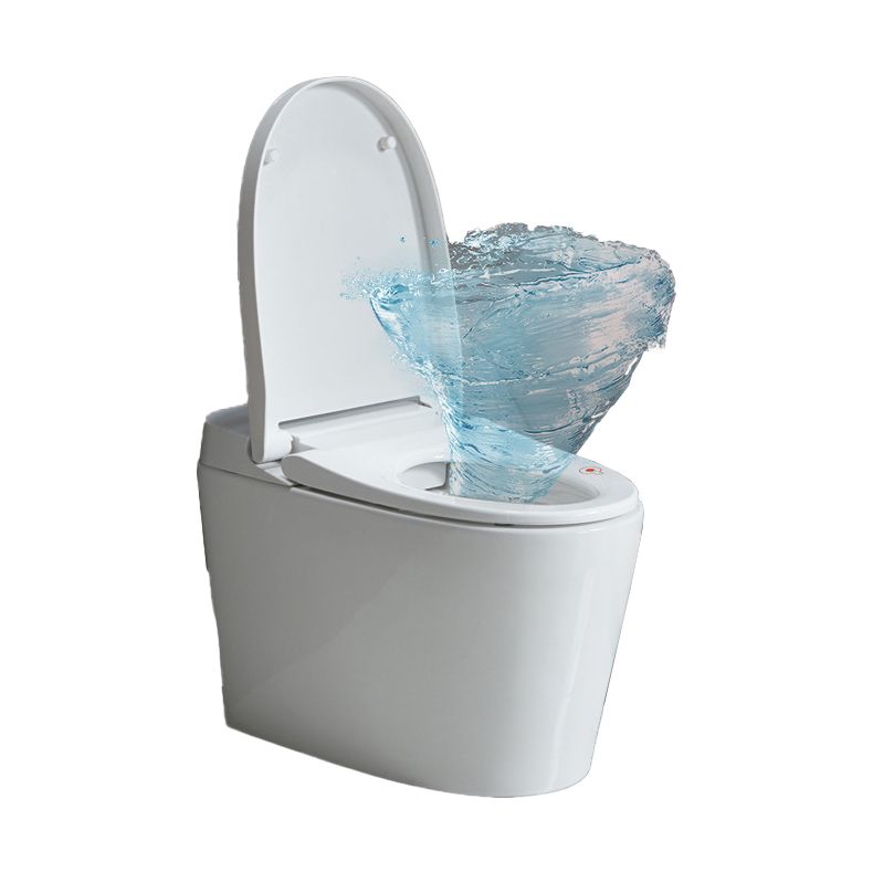 Siphon Jet Elongated Toilet Bowl Modern Flush Toilet With Seat for Bathroom