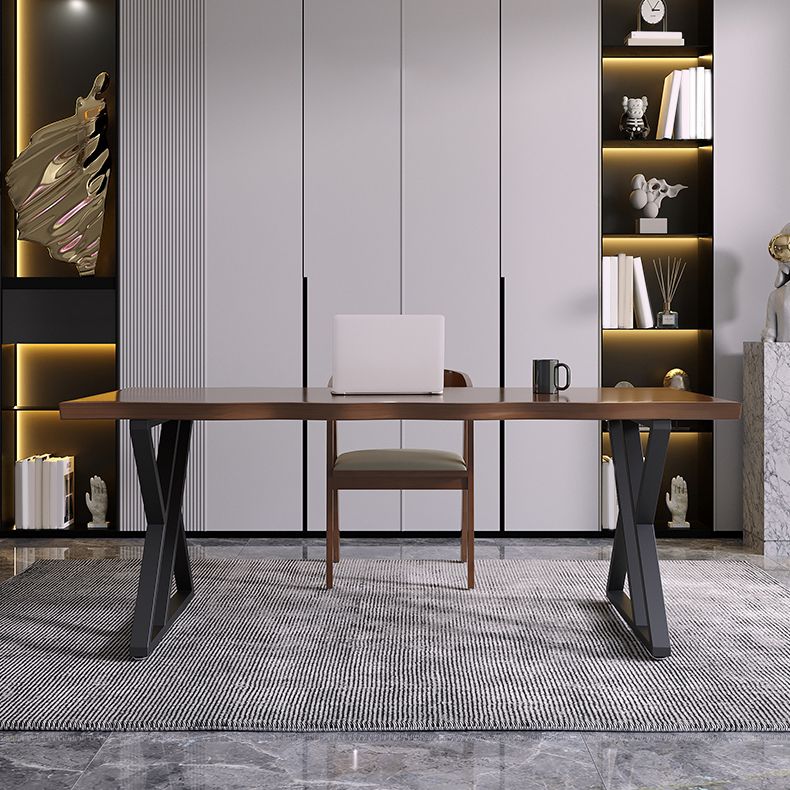 Industrial Dinette Set 1/2 Pieces Solid Wood and Metal Dining Table Set