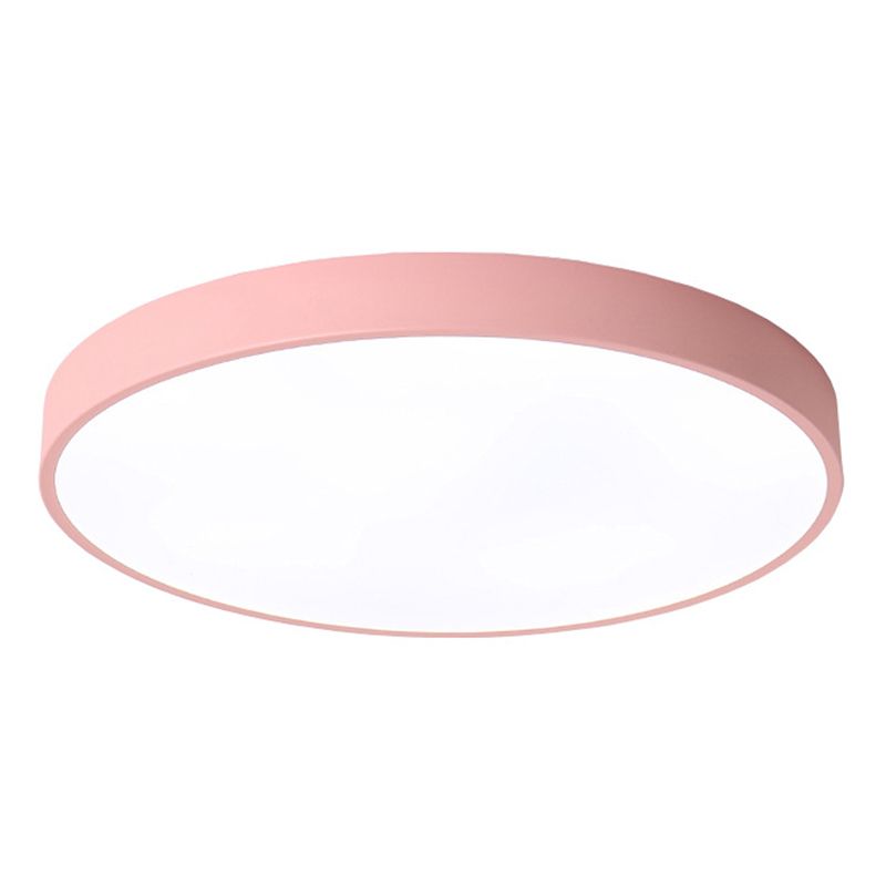 Round Flushmount Lights Macaron Acrylic Ceiling Mounted Fixture for Living Room