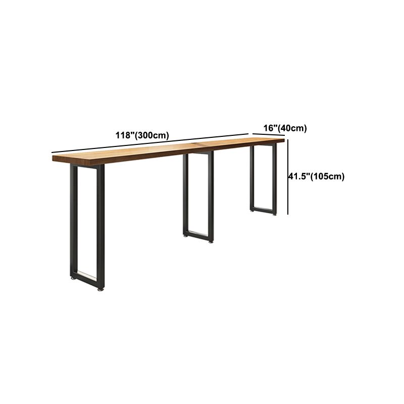Industrial Rectangle Bar Table Set 1/7 Pieces Solid Wood Counter Table