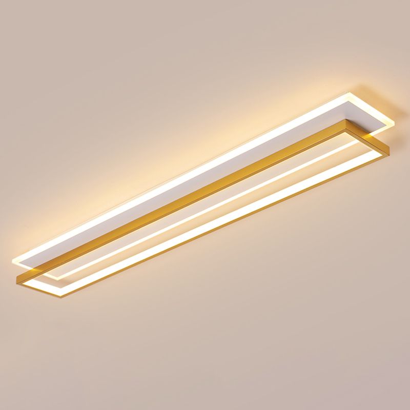 Metal Square Shape Wall Mount Lighting Modern Style 2-Lights Wall Mounted Light Fixture