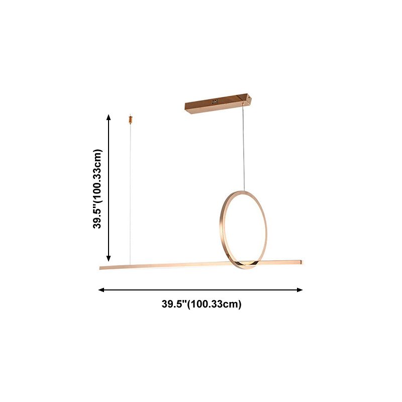 Nordic Modern Island Light Simple Led Kronleuchter Lampenvorrichtung für Esszimmer