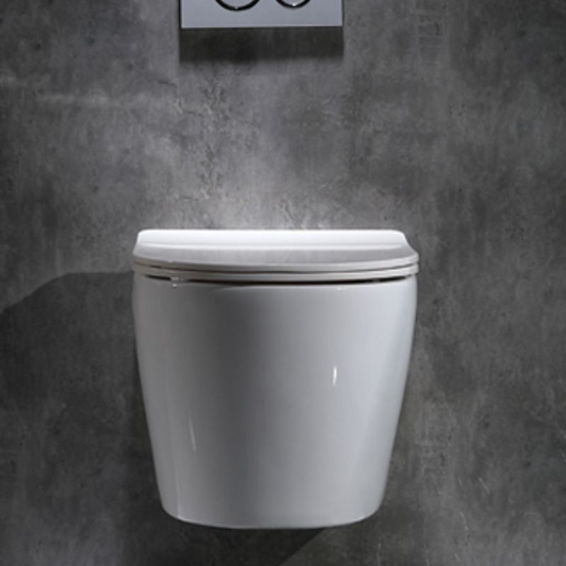 Modern Ceramic Flush Toilet Wall Hung White Toilet Bowl for Washroom