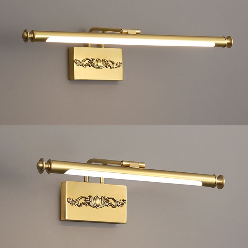 Thin-Line Metal Wall Mounted Lights Modern Wall Lighting Ideas for Bathroom