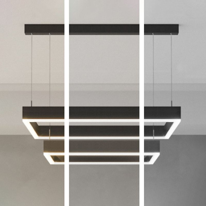 Simplicità Apparecchio di illuminazione a sospensione quadrata ACRILICA APPEGGIAMENTO APPEGGIAMENTO PER IL RISTORANTE