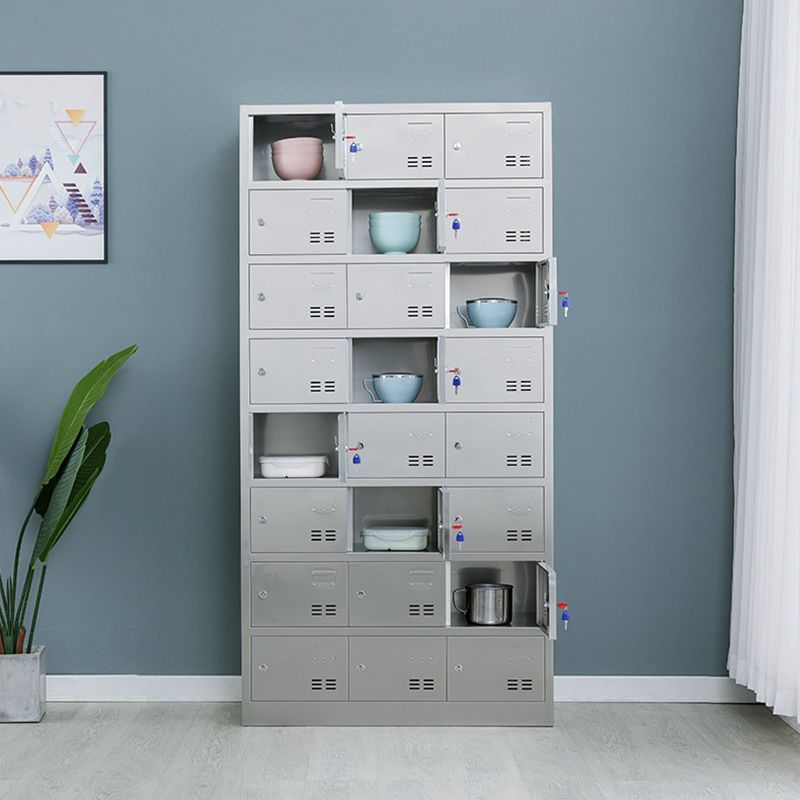 Metal Industrial Cabinet for Bathroom Steel Storage Cabinet with Hinged Door