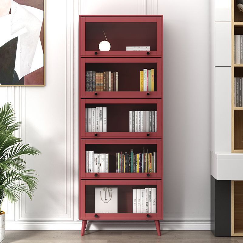 Closed Metal Bookcase Nordic Minimalist Home Living Room Bedroom Bookshelf