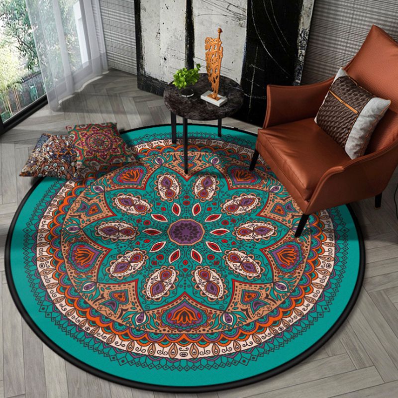 Vintage multi-kleuren tribale tapijten polypropyleen americana tapijt anti-slip huisdiervriendelijke vlekbestendig kleed voor salon