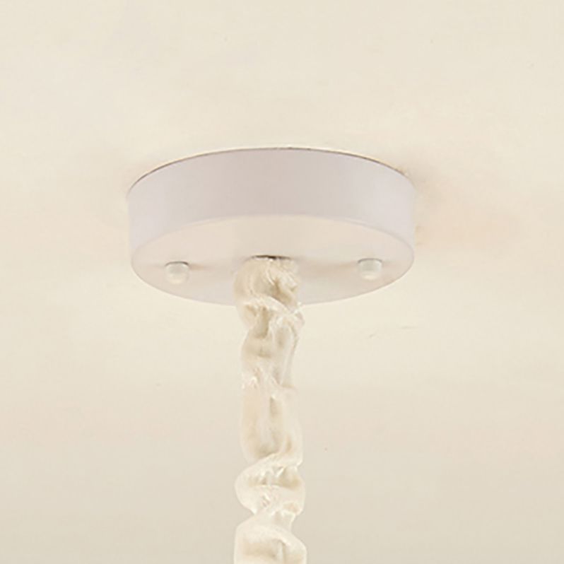 Estilo nórdico Macron Chandelier Costilla Multi-Head Luz de tela de tela múltiple para sala de estar