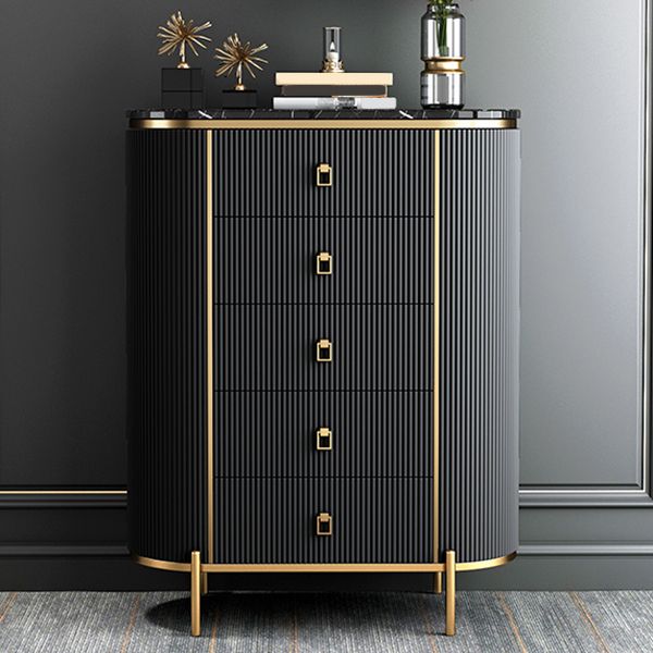 Modern Lingerie Chest Marble Vertical Storage Chest Dresser for Bedroom