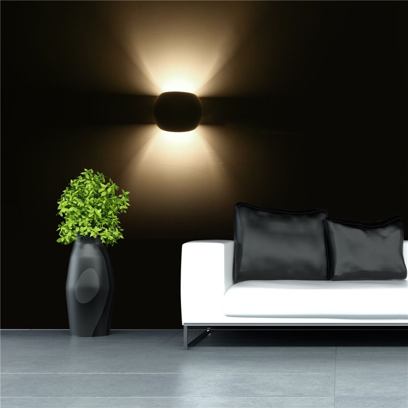 Stone Geometric Sconce Lights Modern Style 2 Lights Wall Lighting Fixtures