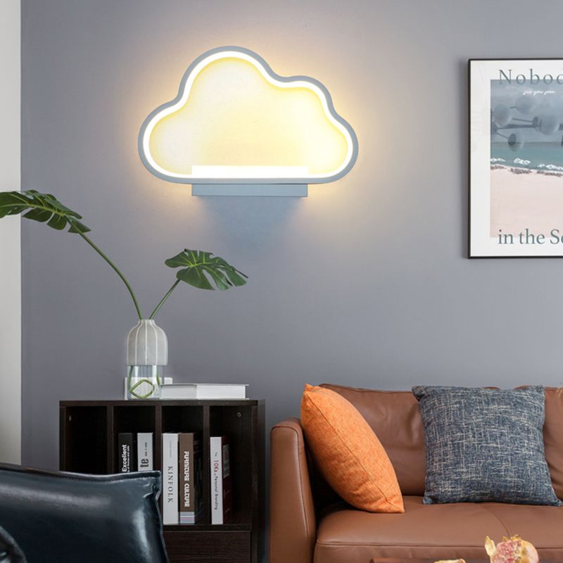 1-Light Geometric Wall Lighting Ideas Modern Style Metal Wall Mount Lamp