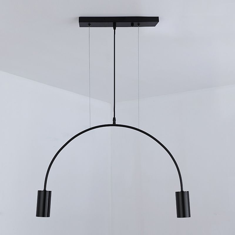 Contemporary Pendant Lights Cylinder Hanging Lighting Fixtures Metal for Kitchen Island