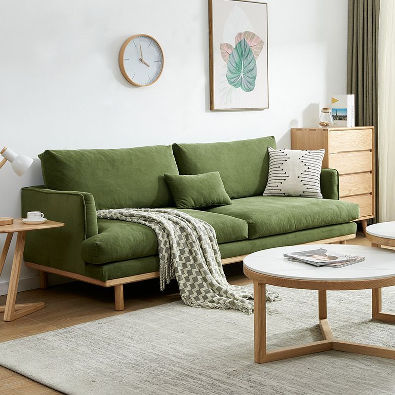 Contemporary Stationary Living Room Seating Square Arm Pillows